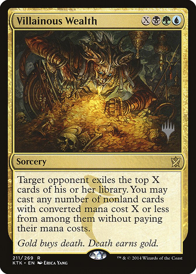 Villainous Wealth (Promo Pack) [Khans of Tarkir Promos] | Good Games Morley