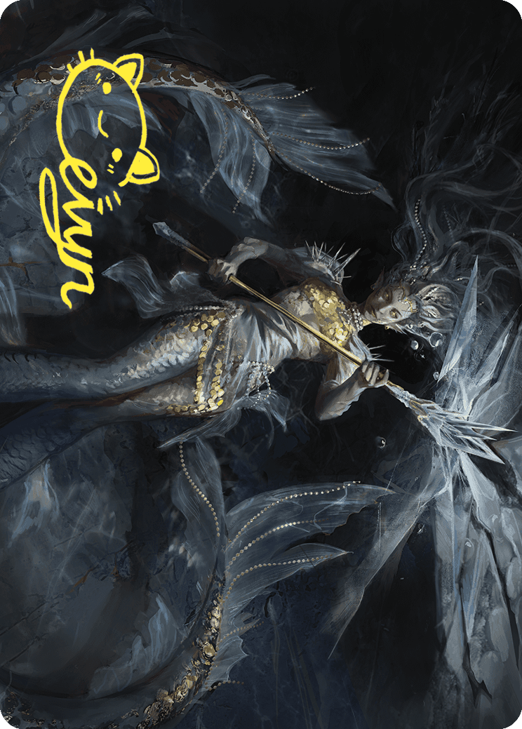 Sharae of Numbing Depths Art Card (Gold-Stamped Signature) [Wilds of Eldraine Art Series] | Good Games Morley