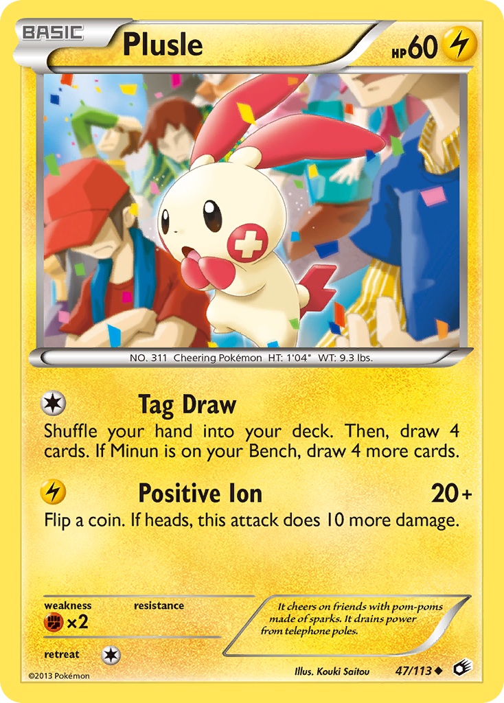 Plusle (47/113) [Black & White: Legendary Treasures] | Good Games Morley