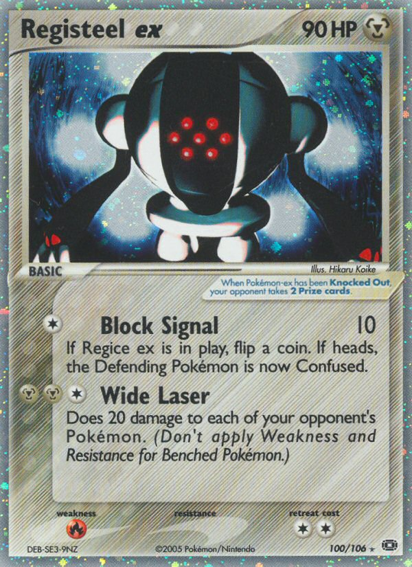 Registeel ex (100/106) [EX: Emerald] | Good Games Morley