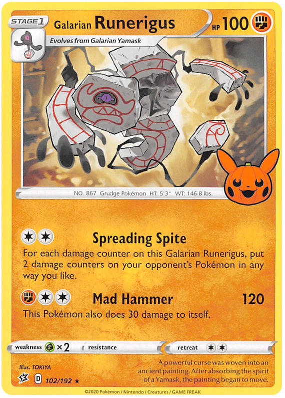 Galarian Runerigus (102/192) [Trick or Trade 2023] | Good Games Morley
