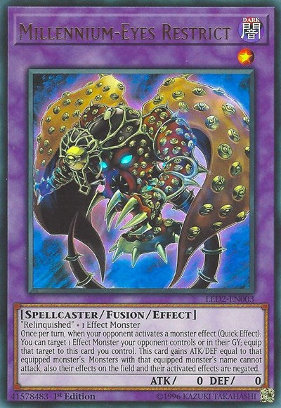 Millennium-Eyes Restrict [LED2-EN003] Ultra Rare | Good Games Morley