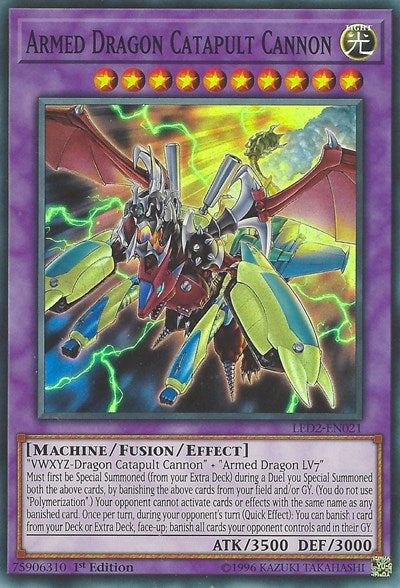 Armed Dragon Catapult Cannon [LED2-EN021] Super Rare | Good Games Morley