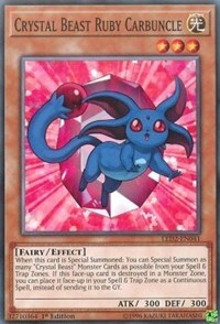 Crystal Beast Ruby Carbuncle [LED2-EN041] Common | Good Games Morley