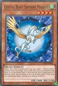 Crystal Beast Sapphire Pegasus [LED2-EN042] Common | Good Games Morley