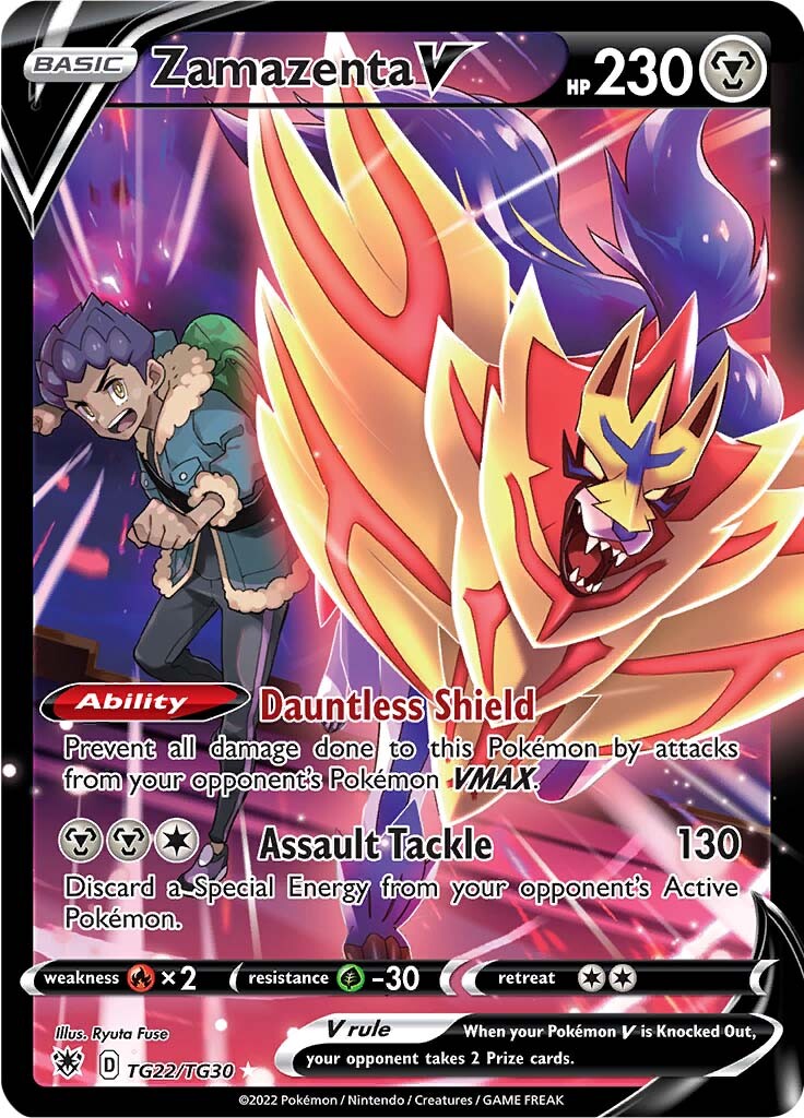 Zamazenta V (TG22/TG30) [Sword & Shield: Astral Radiance] | Good Games Morley