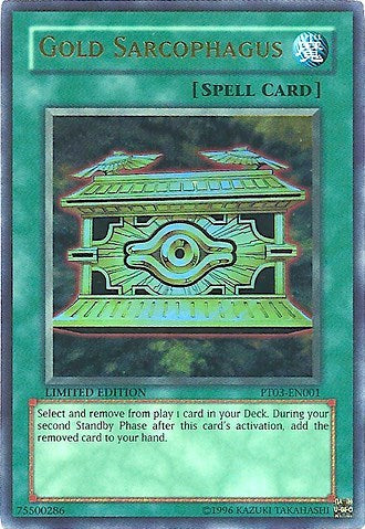 Gold Sarcophagus [PT03-EN001] Ultra Rare | Good Games Morley