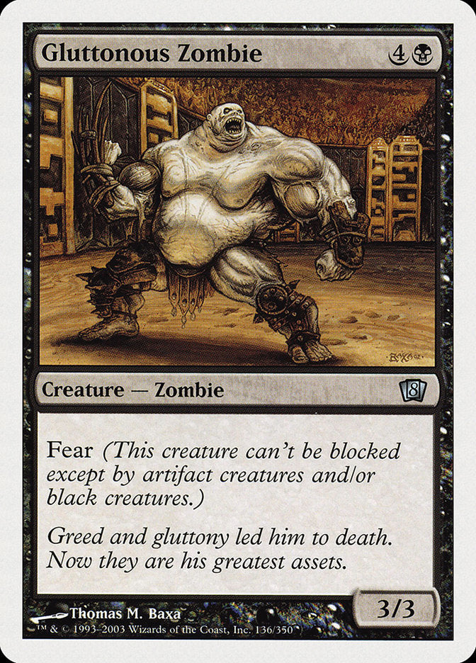 Gluttonous Zombie [Eighth Edition] | Good Games Morley