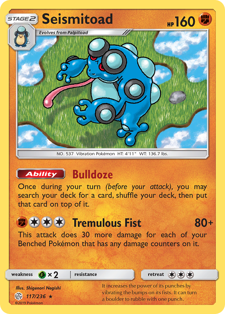 Seismitoad (117/236) [Sun & Moon: Cosmic Eclipse] | Good Games Morley