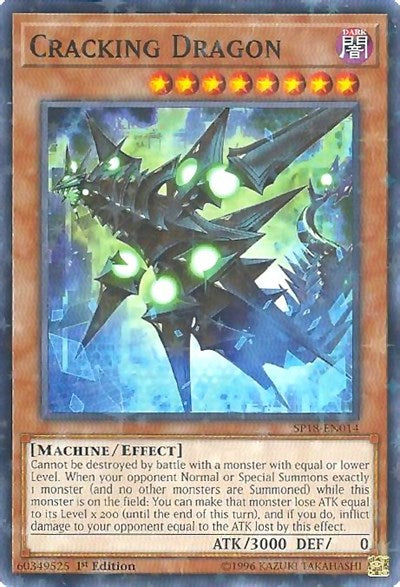 Cracking Dragon (Starfoil) [SP18-EN014] Starfoil Rare | Good Games Morley