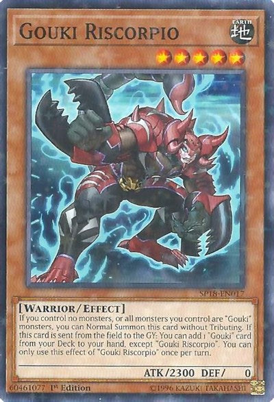 Gouki Riscorpio (Starfoil) [SP18-EN017] Starfoil Rare | Good Games Morley