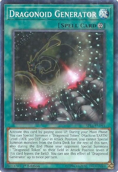 Dragonoid Generator (Starfoil) [SP18-EN041] Starfoil Rare | Good Games Morley