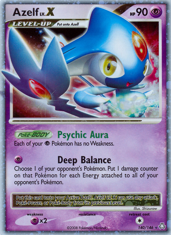 Azelf LV.X (140/146) [Diamond & Pearl: Legends Awakened] | Good Games Morley