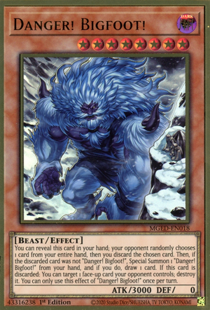Danger! Bigfoot! (Alternate Art) [MGED-EN018] Gold Rare | Good Games Morley