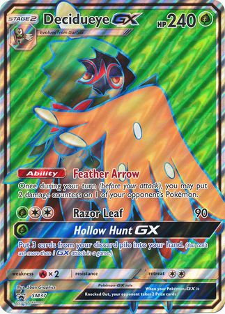 Decidueye GX (SM37) (Jumbo Card) [Sun & Moon: Black Star Promos] | Good Games Morley