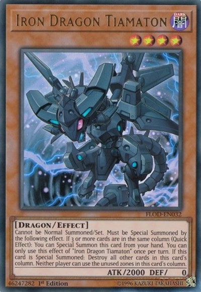 Iron Dragon Tiamaton [FLOD-EN032] Ultra Rare | Good Games Morley