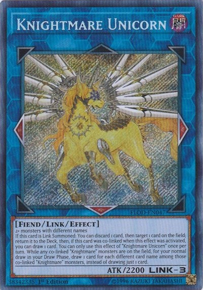 Knightmare Unicorn [FLOD-EN047] Secret Rare | Good Games Morley