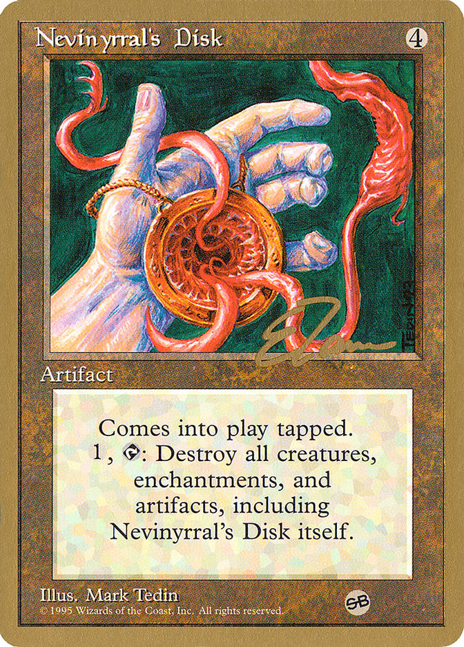 Nevinyrral's Disk (Eric Tam) (SB) [Pro Tour Collector Set] | Good Games Morley