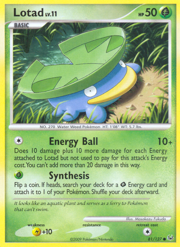 Lotad (81/127) [Platinum: Base Set] | Good Games Morley