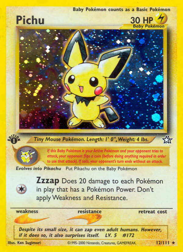 Pichu (12/111) [Neo Genesis 1st Edition] | Good Games Morley