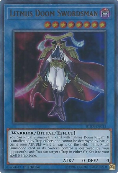 Litmus Doom Swordsman [BLRR-EN013] Ultra Rare | Good Games Morley