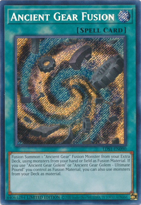 Ancient Gear Fusion [LDS1-EN090] Secret Rare | Good Games Morley