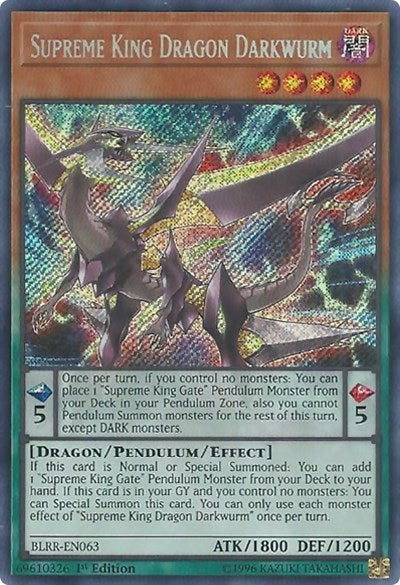 Supreme King Dragon Darkwurm [BLRR-EN063] Secret Rare | Good Games Morley