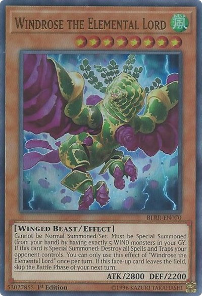 Windrose the Elemental Lord [BLRR-EN070] Ultra Rare | Good Games Morley