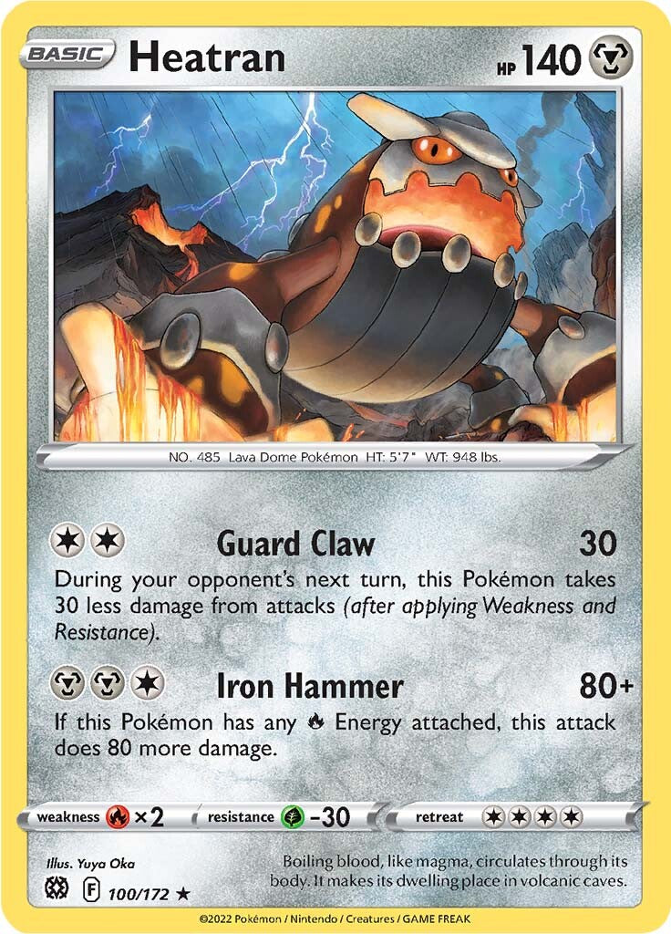 Heatran (100/172) [Sword & Shield: Brilliant Stars] | Good Games Morley