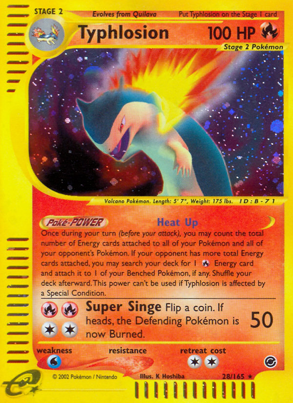 Typhlosion (28/165) [Expedition: Base Set] | Good Games Morley