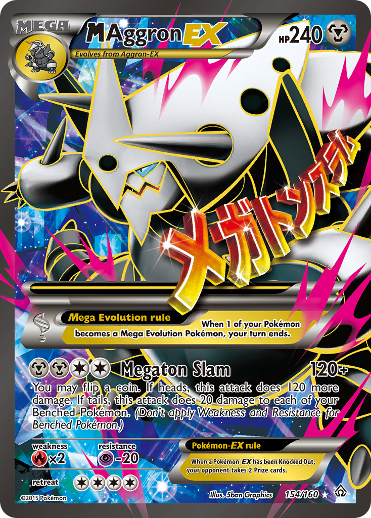 M Aggron EX (154/160) [XY: Primal Clash] | Good Games Morley