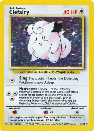 Clefairy (5/102) [Base Set Unlimited] | Good Games Morley
