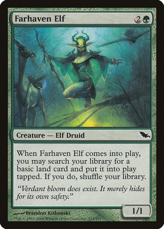 Farhaven Elf [Shadowmoor] | Good Games Morley