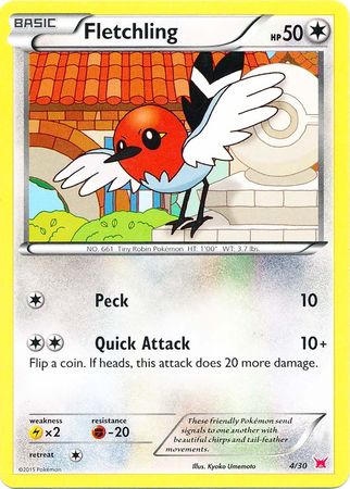 Fletchling (4/30) [XY: Trainer Kit 2 - Latias] | Good Games Morley