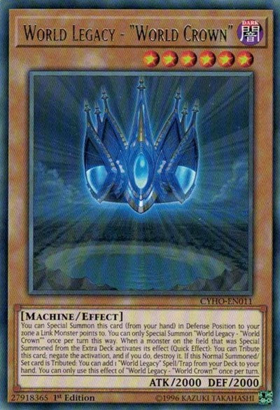 World Legacy - "World Crown" [CYHO-EN011] Rare | Good Games Morley