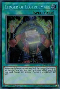 Ledger of Legerdemain [CYHO-EN067] Secret Rare | Good Games Morley