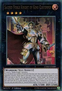 Sacred Noble Knight of King Custennin [CYHO-EN089] Ultra Rare | Good Games Morley