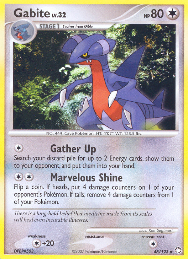 Gabite (48/123) [Diamond & Pearl: Mysterious Treasures] | Good Games Morley