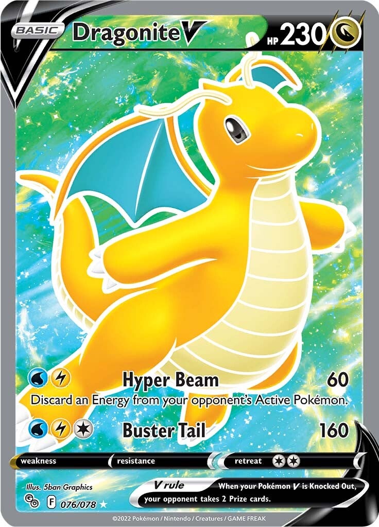 Dragonite V (076/078) [Pokémon GO] | Good Games Morley