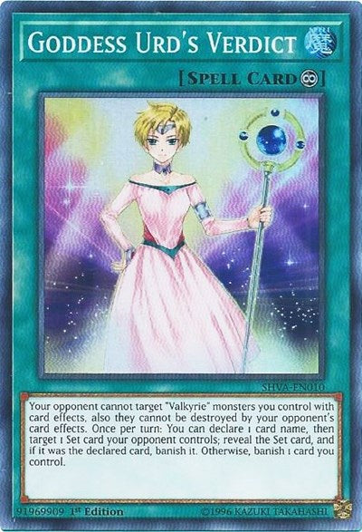 Goddess Urd's Verdict [SHVA-EN010] Super Rare | Good Games Morley