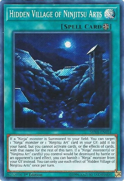 Hidden Village of Ninjitsu Arts [SHVA-EN014] Secret Rare | Good Games Morley