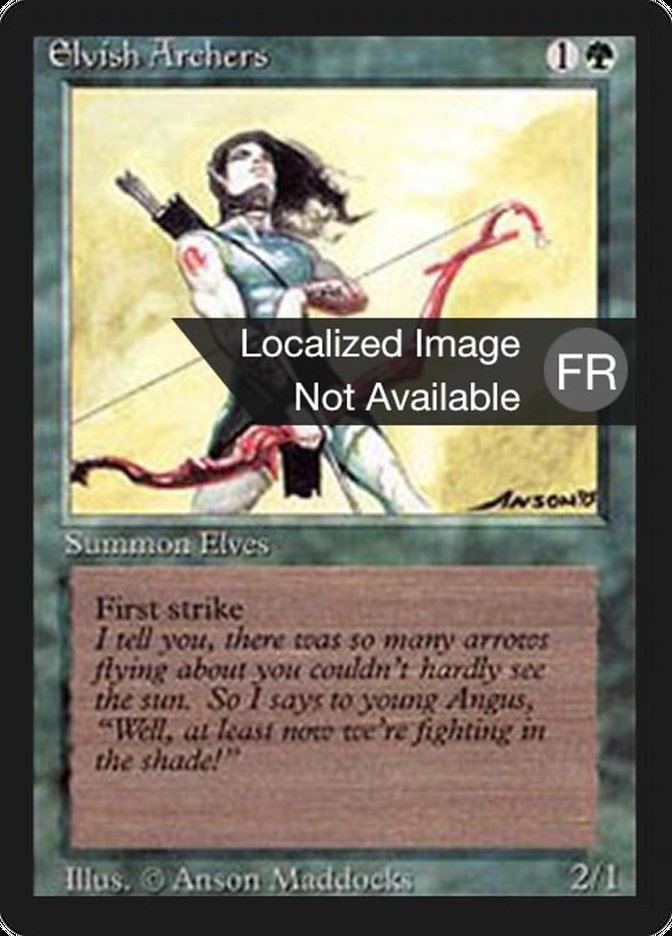 Elvish Archers [Foreign Black Border] | Good Games Morley