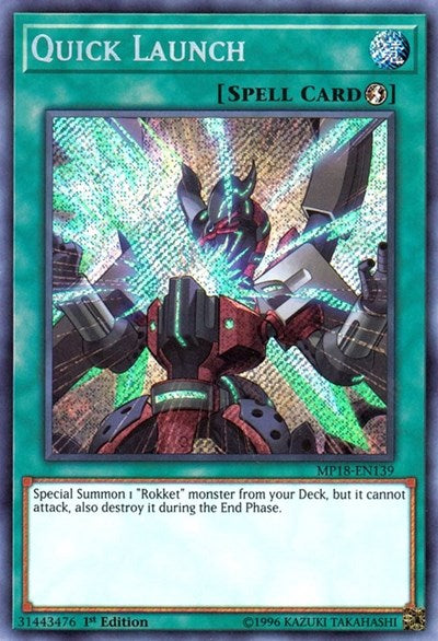 Quick Launch [MP18-EN139] Secret Rare | Good Games Morley