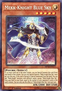 Mekk-Knight Blue Sky [MP18-EN177] Secret Rare | Good Games Morley