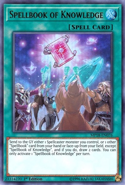 Spellbook of Knowledge [MP18-EN076] Ultra Rare | Good Games Morley