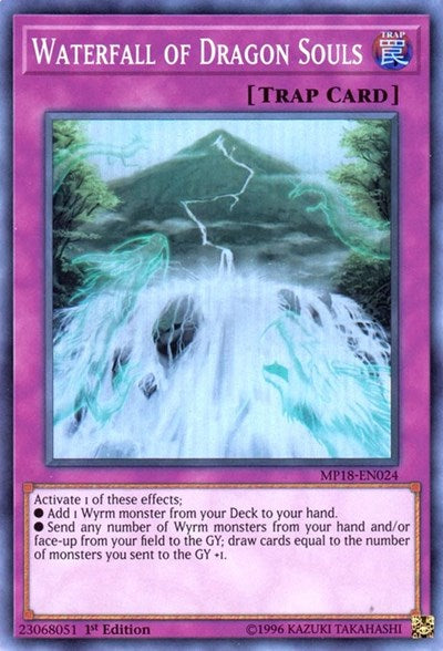 Waterfall of Dragon Souls [MP18-EN024] Super Rare | Good Games Morley