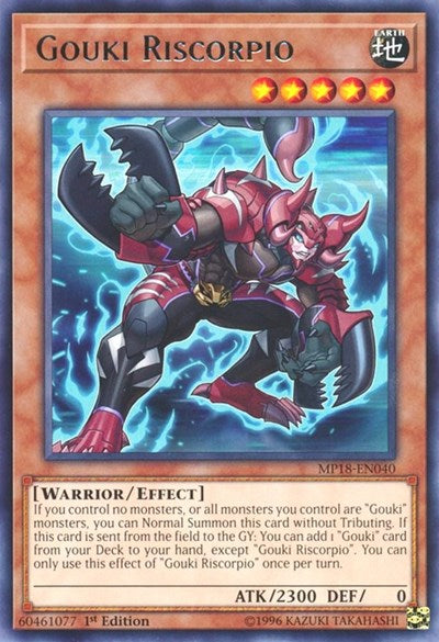 Gouki Riscorpio [MP18-EN040] Rare | Good Games Morley