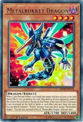 Metalrokket Dragon [MP18-EN176] Rare | Good Games Morley