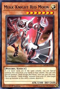 Mekk-Knight Red Moon [MP18-EN181] Rare | Good Games Morley