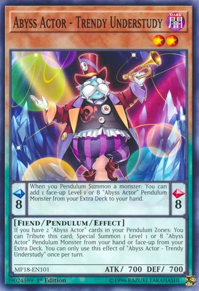 Abyss Actor - Trendy Understudy [MP18-EN101] Common | Good Games Morley
